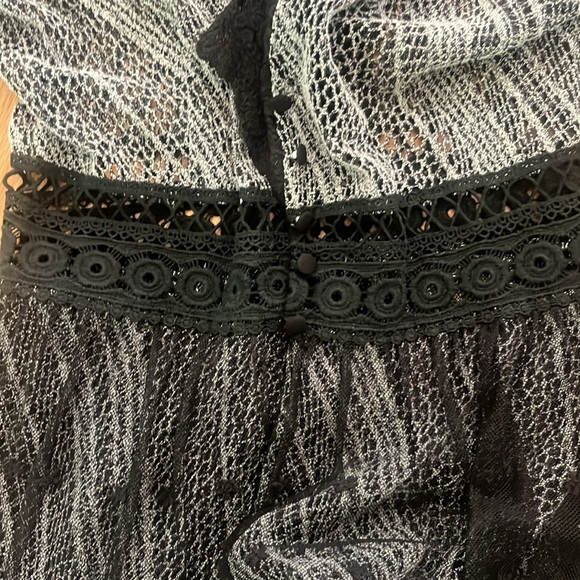 Lace cardigan rock and roll style, sheer - Picture 2 of 6